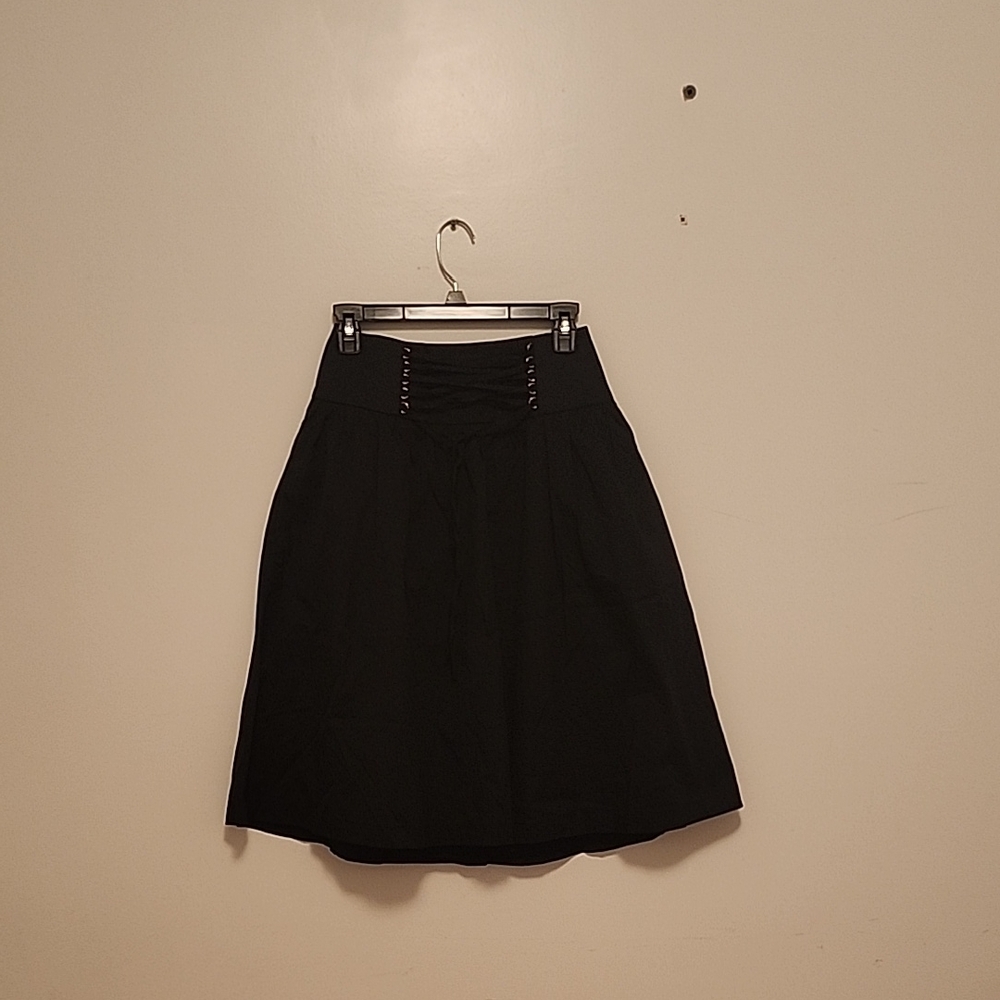 Express Black A-Line Skirt With Pockets